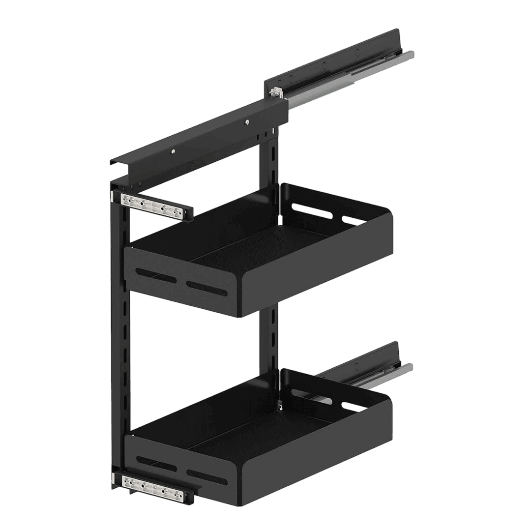 Étagères de rangement coulissantes droite