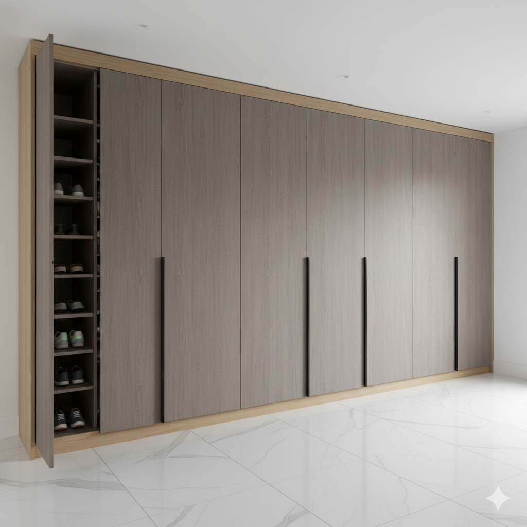 Porte Cintrée Bois Éclairage LED